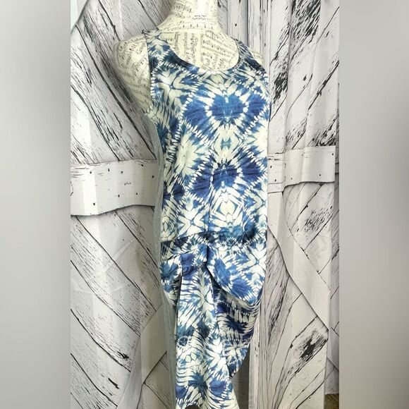 KIIND OF Dress Tie Dye Asymmetrical M - Picture 2 of 8